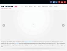Tablet Screenshot of drjustinelee.com